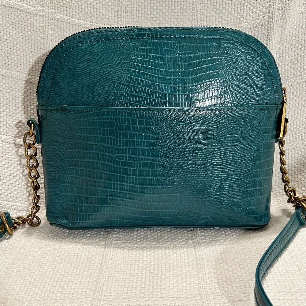 BETSEY JOHNSON Teal Crossbody Bag with Textured Finish
